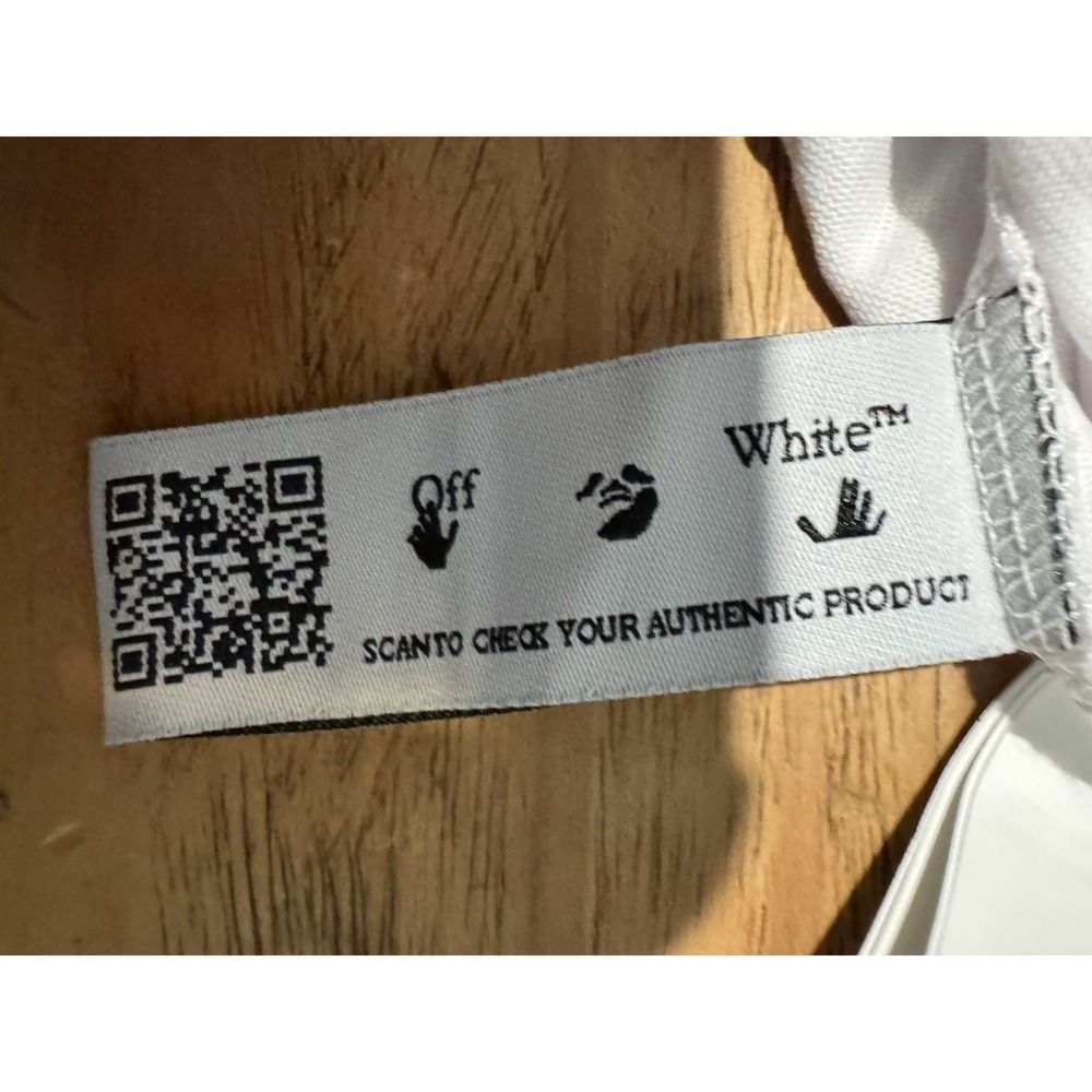 Off-White Leaf Arrows White Graphic T-Shirt Sz L Short Sleeve Authentic NWT - Picture 14 of 16